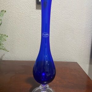 Cobalt Blue Vase, Made in Italy for the Royal Collection
